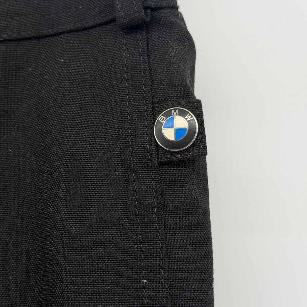 BMW Motorrad Cover Pants Black Full Zip Knee Pads Waterproof Breathable XS - Picture 5 of 16